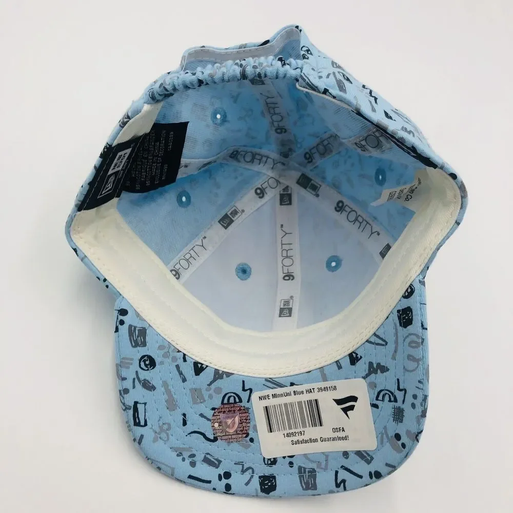 New Era 9FORTY Infant‎ Minnesota United FC MNUFC Blue Doodle Hat 3949158 NEW